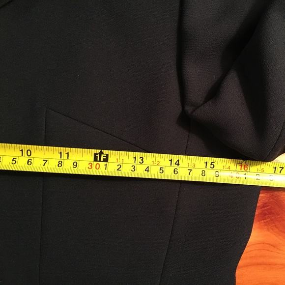 SOLD—Vintage 1990's Kasper Navy Bead Embellished Jeweled Skirt Suit, Size 2P - Picture 11 of 16